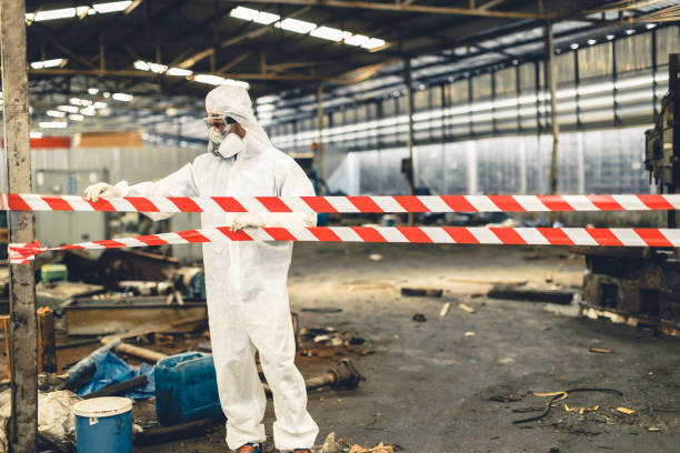Professional Sewage Cleanup technician working in Dayton, MD